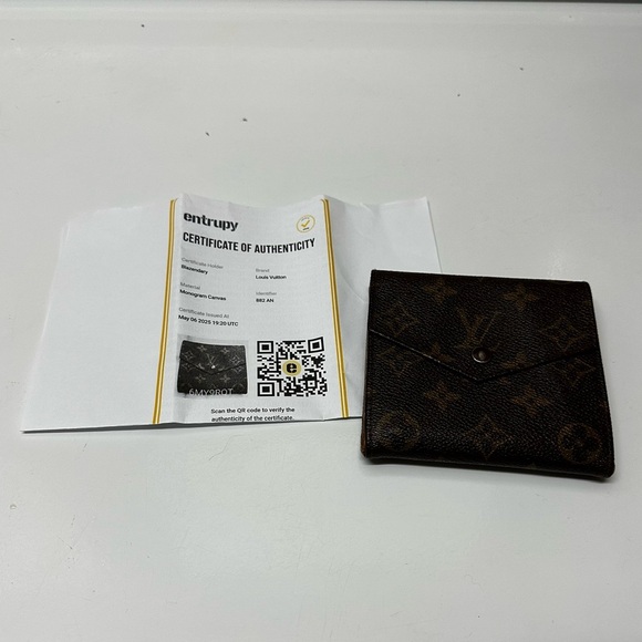 Louis Vuitton Other - Louis Vuitton Monogram Double Snap Envelope Wallet Coin Cash Card Holder COA